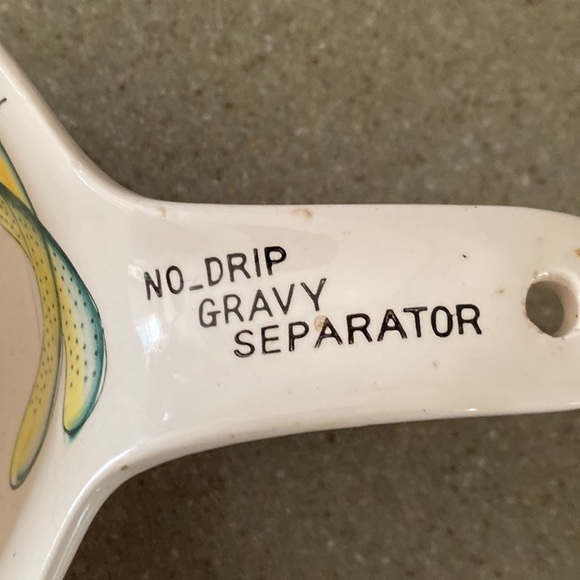 Large gravy gravy bowl with handle gravy separator - Picture 4 of 6